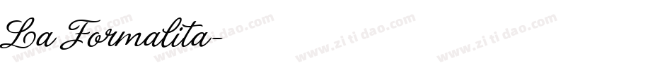 La Formalita字体转换